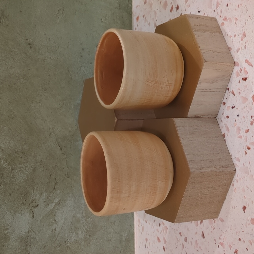 Sake Cups Porcelain Thailand Coffee or Tea Sipper Cups 8 oz. | Set of 2